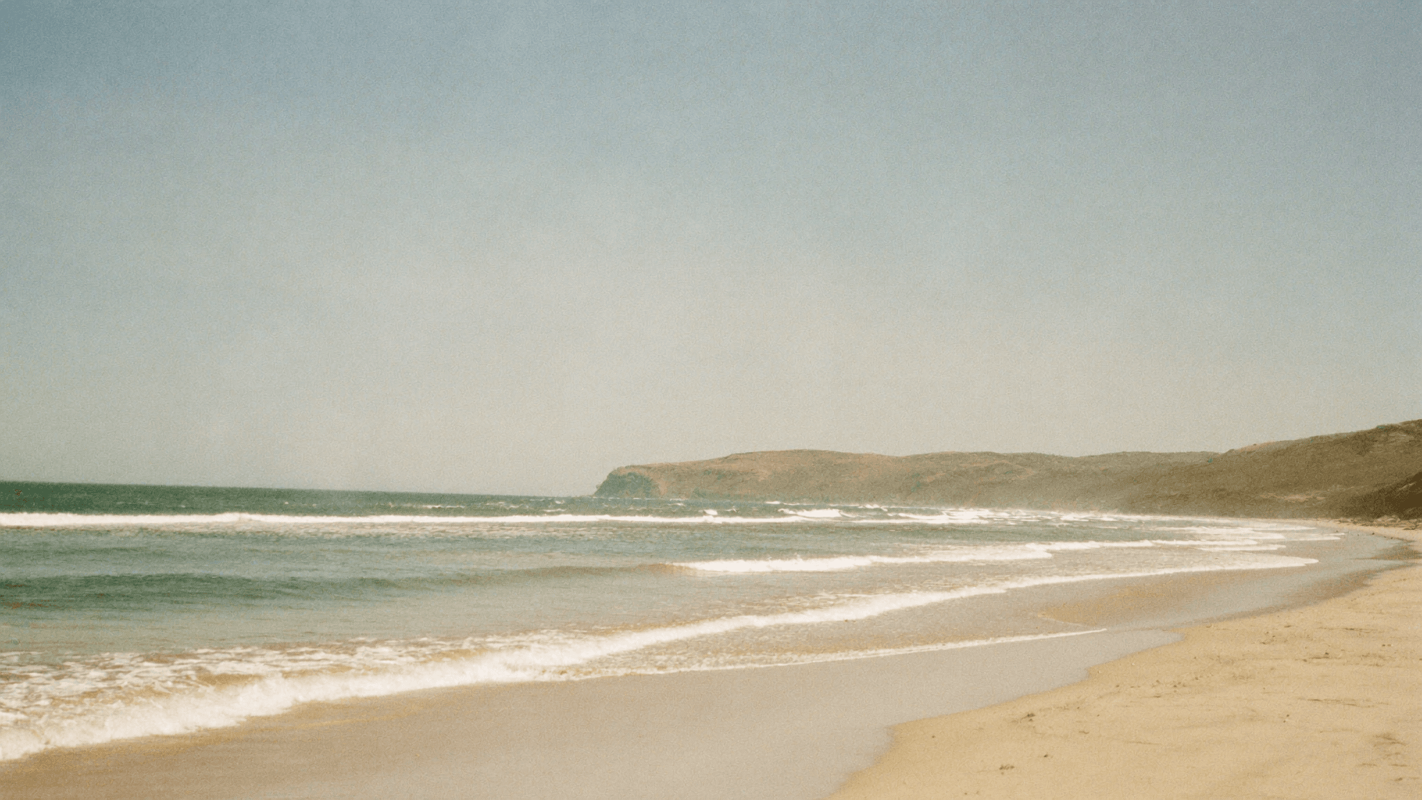 Sunlit Aotearoa coastline at golden hour