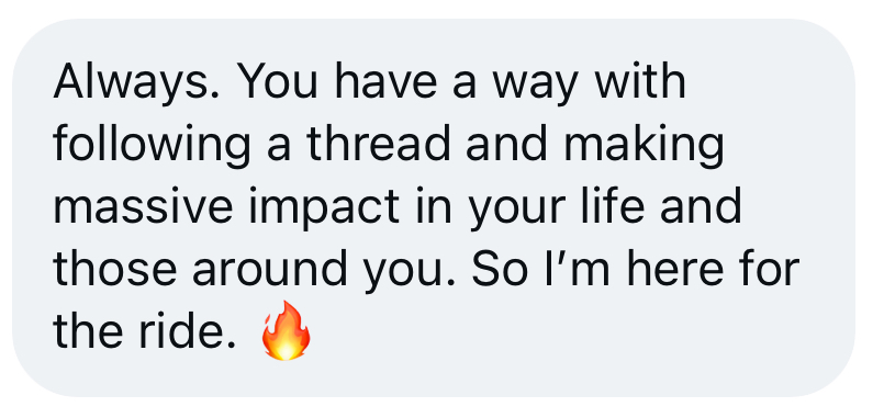 A message from someone in the Build with Billy community